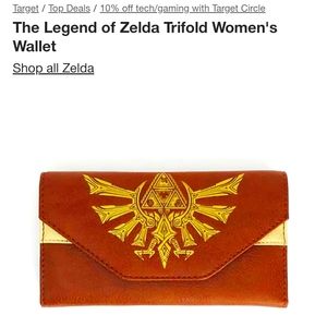 The legend of Zelda trifold wallet